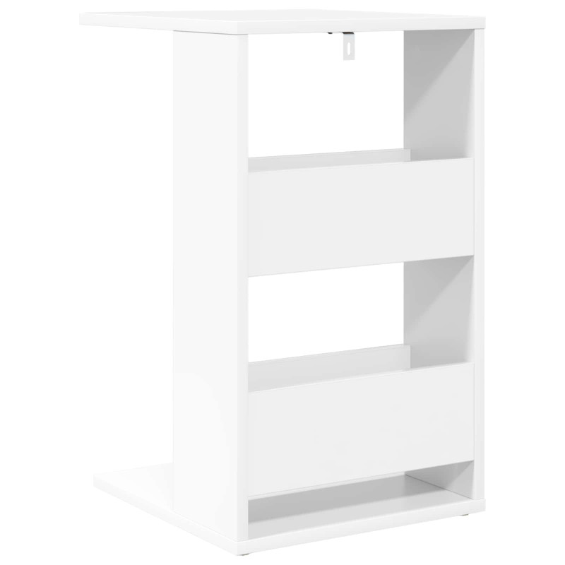 Stolik boczny Biały 40 x 35 x 60,5 cm Materiał drewnopochodny