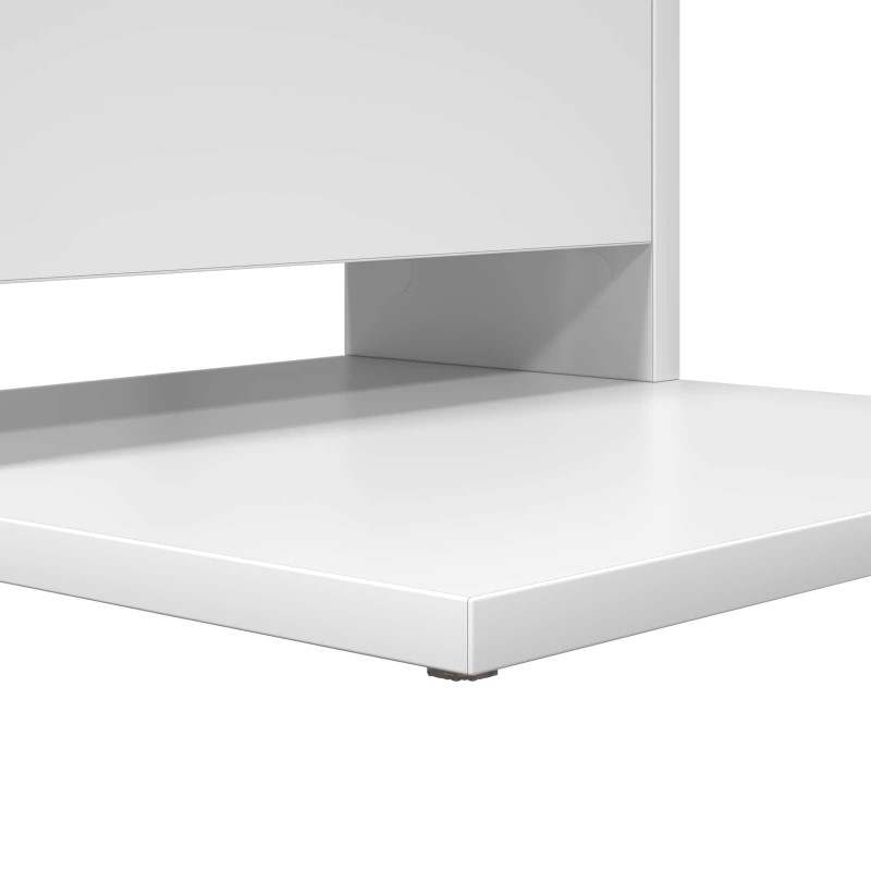 Stolik boczny Biały 40 x 35 x 60,5 cm Materiał drewnopochodny