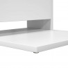 Stolik boczny Biały 40 x 35 x 60,5 cm Materiał drewnopochodny