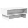 Stolik kawowy Biały 80 x 46 x 35 cm Materiał drewnopochodny
