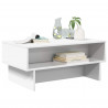 Stolik kawowy Biały 80 x 46 x 35 cm Materiał drewnopochodny