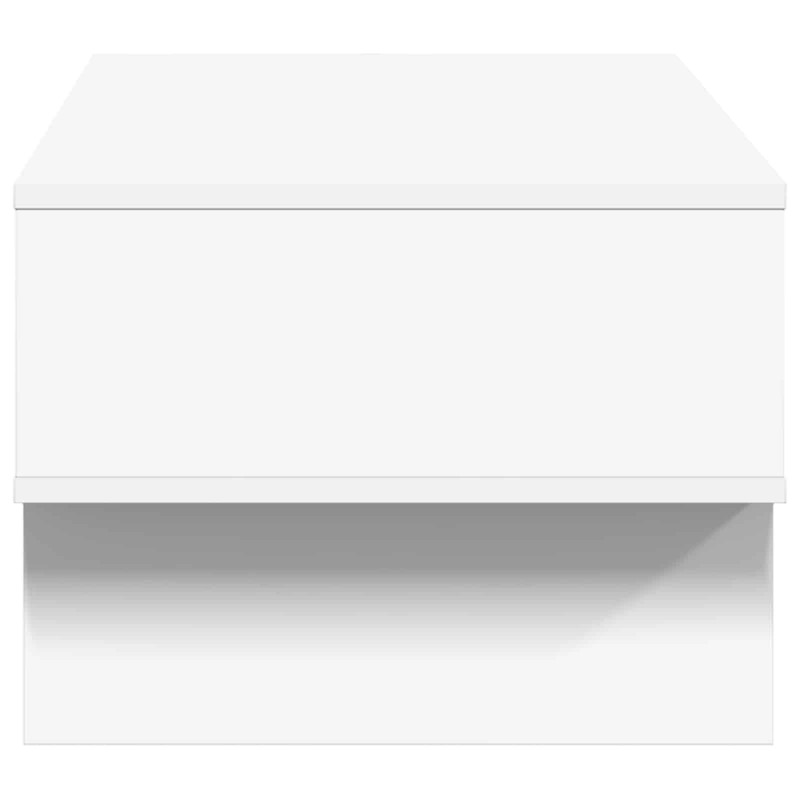 Stolik kawowy Biały 80 x 46 x 35 cm Materiał drewnopochodny