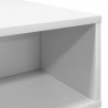 Stolik kawowy Biały 80 x 46 x 35 cm Materiał drewnopochodny