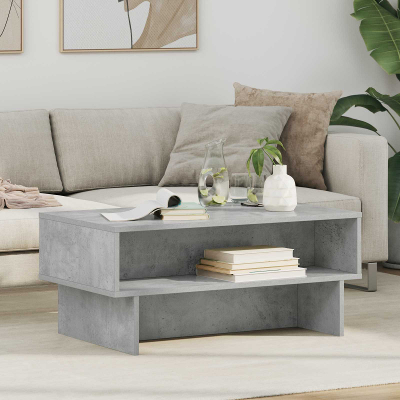 Stolik kawowy Betonowy szary 80 x 46 x 35 cm