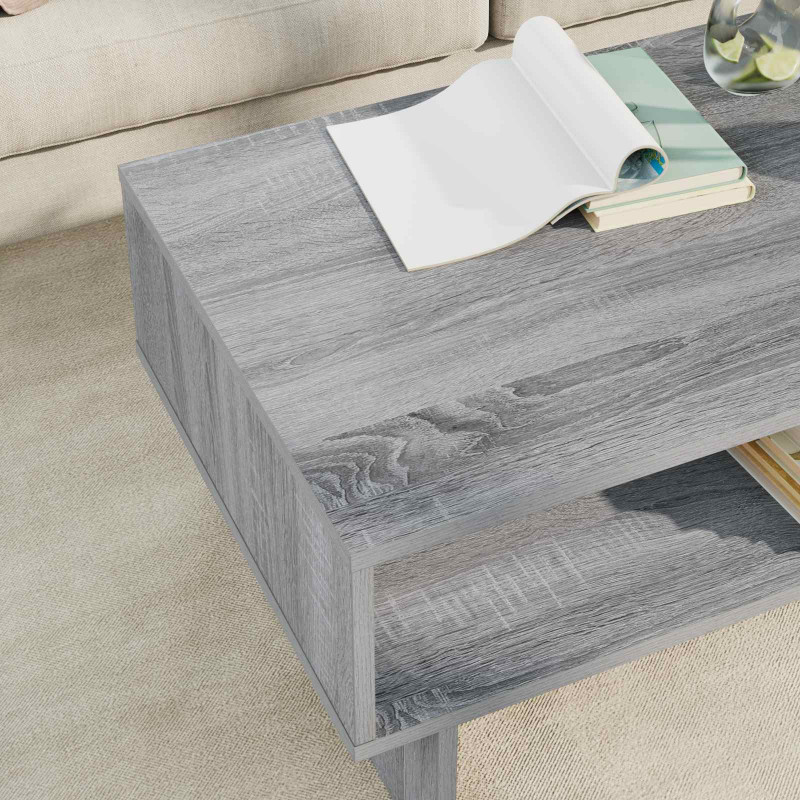 Stolik kawowy Szary Sonoma 80 x 46 x 35 cm