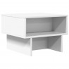Stolik kawowy Biały 48 x 46 x 35 cm Materiał drewnopochodny