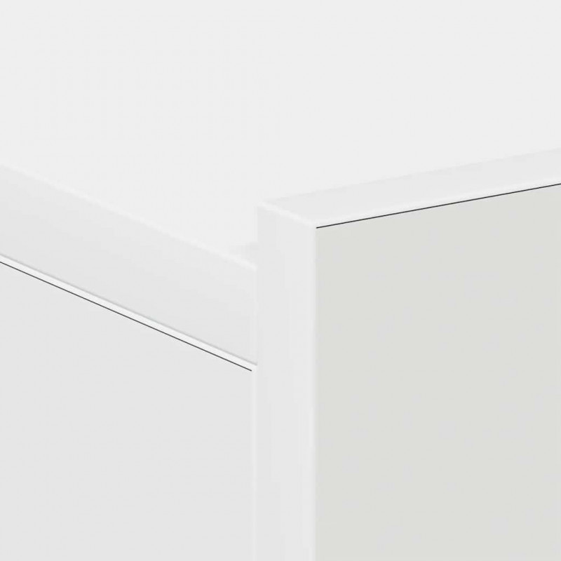 Wisząca szafka nocna, biała 40x30x15 cm materiał drewnopochodny