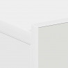 Wisząca szafka nocna, biała 40x30x15 cm materiał drewnopochodny