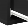 Wisząca szafka nocna, czarna 40x30x15cm materiał drewnopochodny