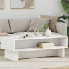 Stolik kawowy Biały 100 x 46 x 35 cm Materiał drewnopochodny