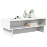 Stolik kawowy Biały 100 x 46 x 35 cm Materiał drewnopochodny
