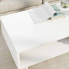 Stolik kawowy Biały 100 x 46 x 35 cm Materiał drewnopochodny
