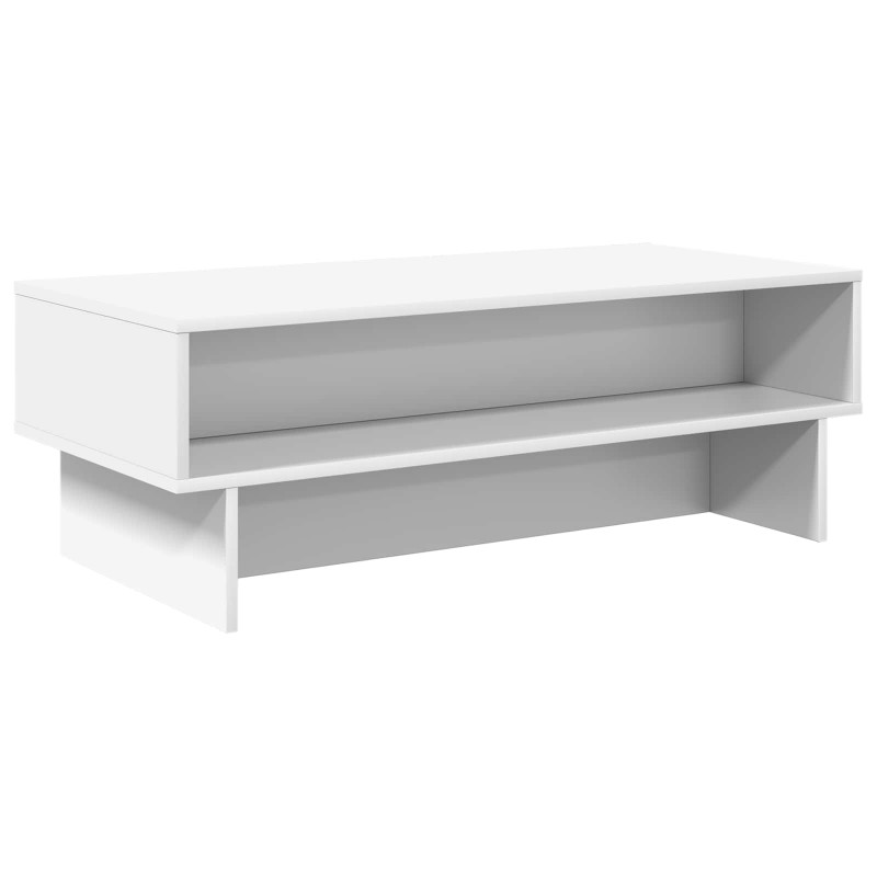 Stolik kawowy Biały 100 x 46 x 35 cm Materiał drewnopochodny