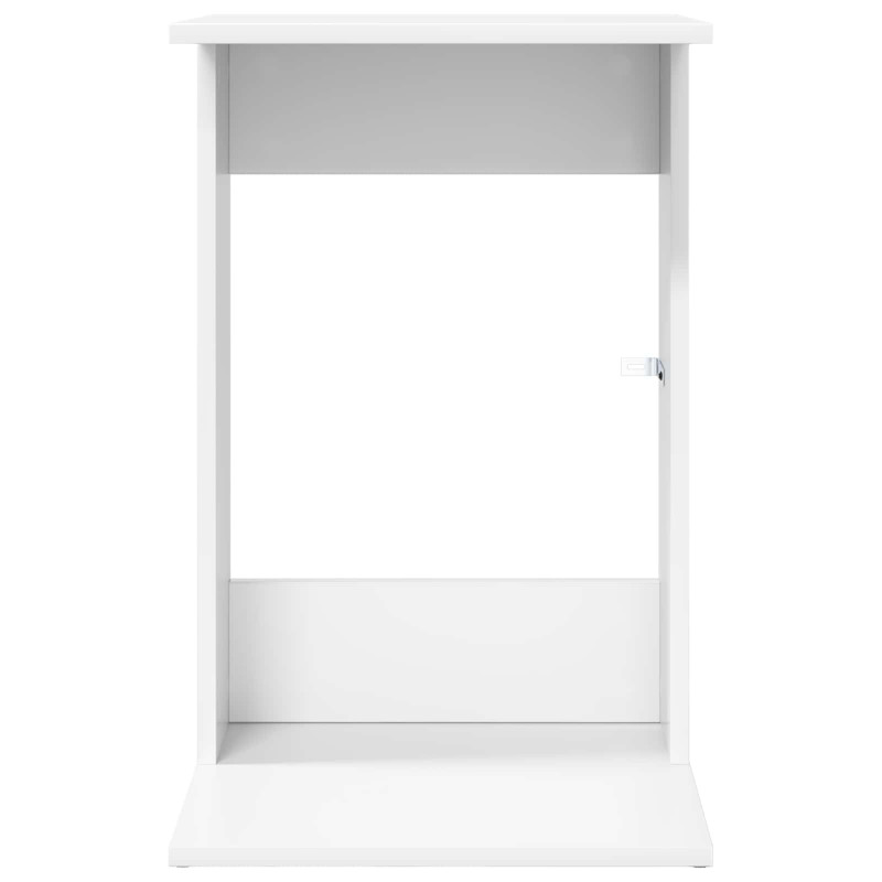 Stolik boczny Biały 40 x 38 x 62,5 cm Materiał drewnopochodny