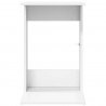 Stolik boczny Biały 40 x 38 x 62,5 cm Materiał drewnopochodny