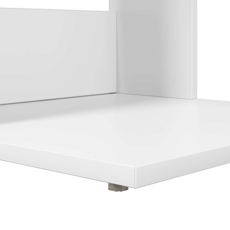 Stolik boczny Biały 40 x 38 x 62,5 cm Materiał drewnopochodny