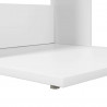 Stolik boczny Biały 40 x 38 x 62,5 cm Materiał drewnopochodny