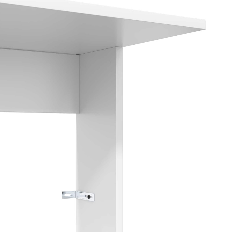Stolik boczny Biały 40 x 38 x 62,5 cm Materiał drewnopochodny