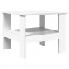 Stolik kawowy Biały 57 x 55 x 45 cm Materiał drewnopochodny