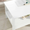 Stolik kawowy Biały 57 x 55 x 45 cm Materiał drewnopochodny