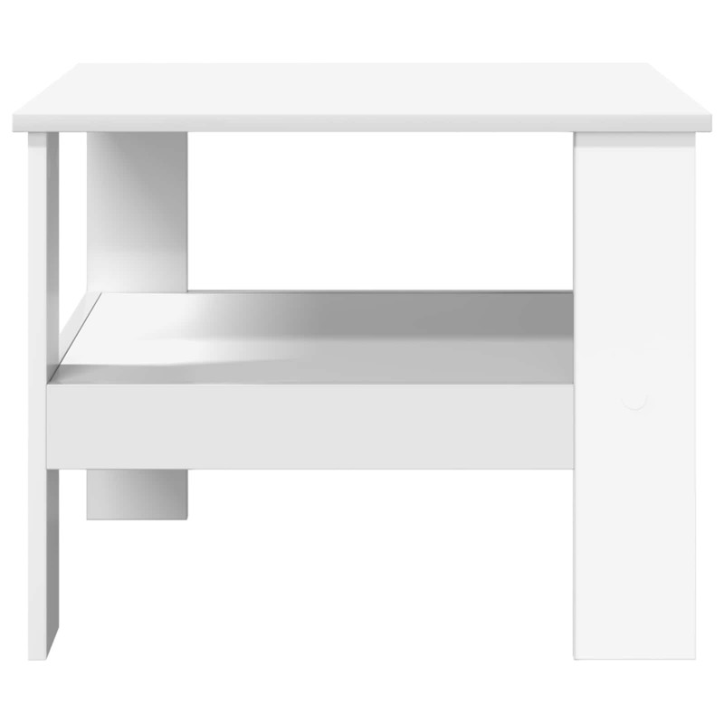 Stolik kawowy Biały 57 x 55 x 45 cm Materiał drewnopochodny