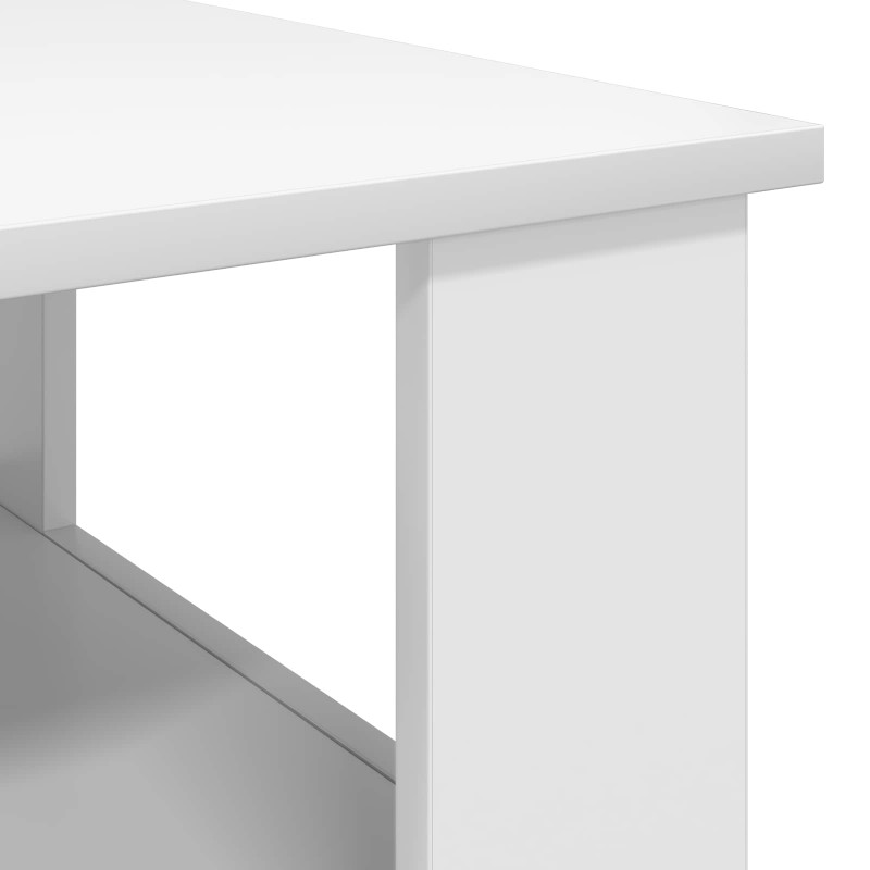 Stolik kawowy Biały 57 x 55 x 45 cm Materiał drewnopochodny
