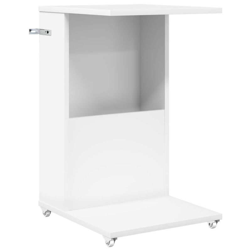 Stolik boczny Biały 40 x 35 x 60 cm Materiał drewnopochodny