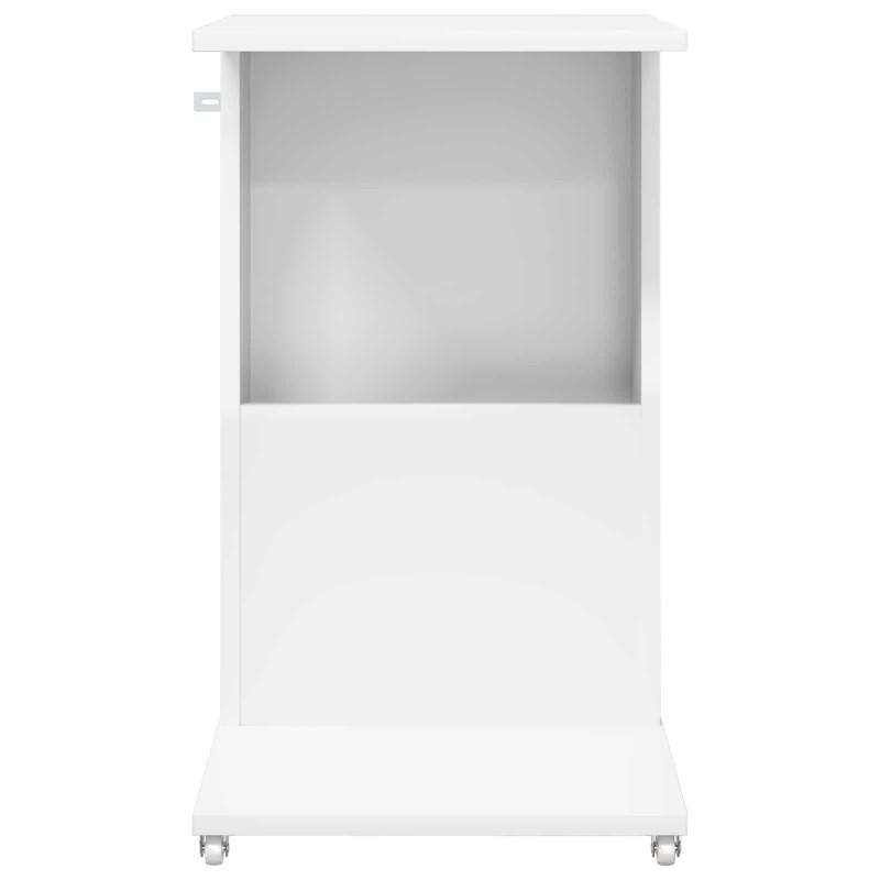 Stolik boczny Biały 40 x 35 x 60 cm Materiał drewnopochodny