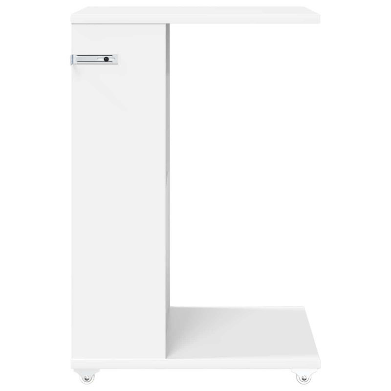 Stolik boczny Biały 40 x 35 x 60 cm Materiał drewnopochodny