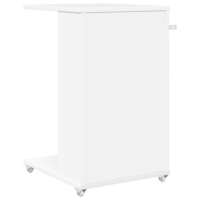 Stolik boczny Biały 40 x 35 x 60 cm Materiał drewnopochodny