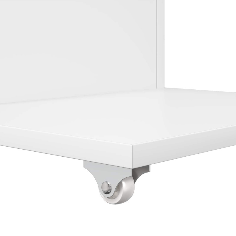 Stolik boczny Biały 40 x 35 x 60 cm Materiał drewnopochodny