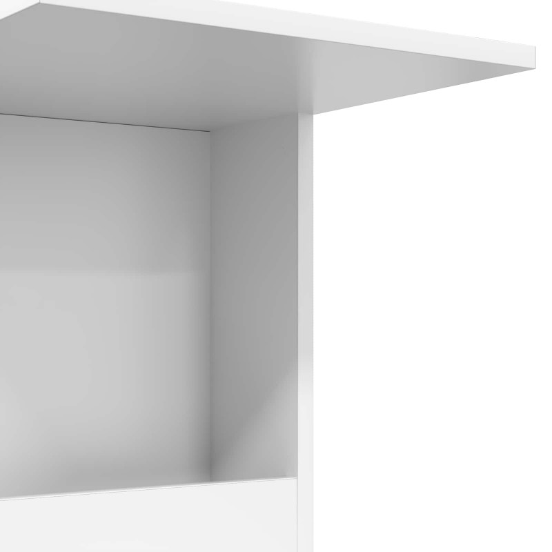 Stolik boczny Biały 40 x 35 x 60 cm Materiał drewnopochodny