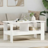 Stolik kawowy Biały 90 x 50 x 45 cm Materiał drewnopochodny
