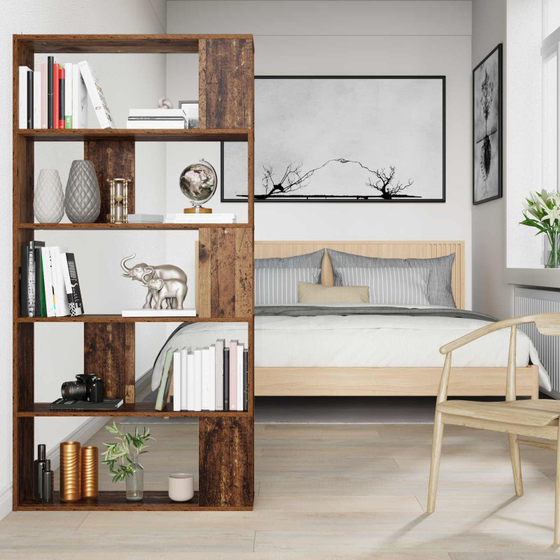 Szafka na książki Stare drewno 80 x 24 x 159 cm