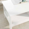 Stolik kawowy Biały 90 x 50 x 45 cm Materiał drewnopochodny