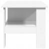 Stolik kawowy Biały 90 x 50 x 45 cm Materiał drewnopochodny