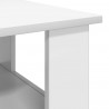 Stolik kawowy Biały 90 x 50 x 45 cm Materiał drewnopochodny