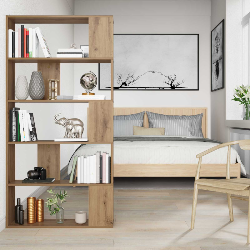Szafka na książki Dąb rzemieślniczy 80 x 24 x 159 cm