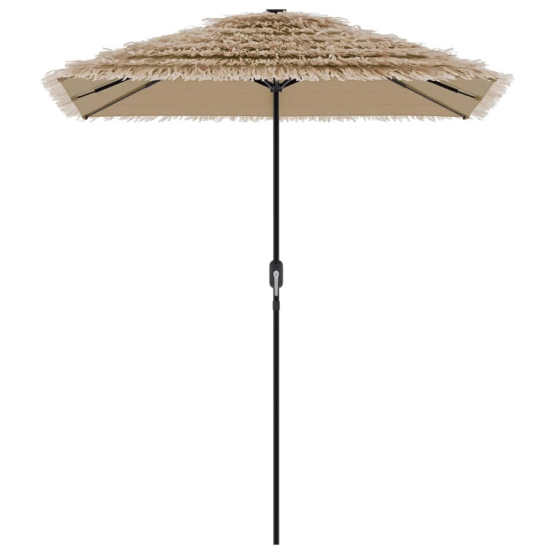 Parasol ogrodowy na stalowym słupku, brązowy, 300x200x250 cm