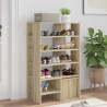 Szafka na buty z półką 2 pcs Dąb Sonoma Materiał drewnopochodny