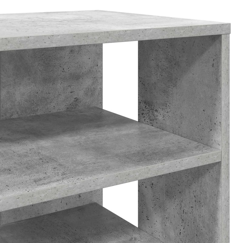 Szafka na buty 2 pcs Betonowy szary Materiał drewnopochodny