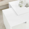 Zestaw stolików kawowych 2 pcs Biały Materiał drewnopochodny