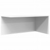 Zestaw stolików kawowych 2 pcs Biały Materiał drewnopochodny