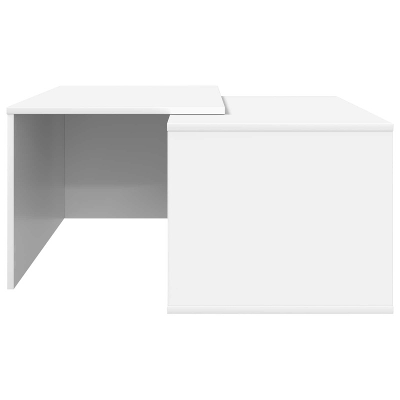 Zestaw stolików kawowych 2 pcs Biały Materiał drewnopochodny