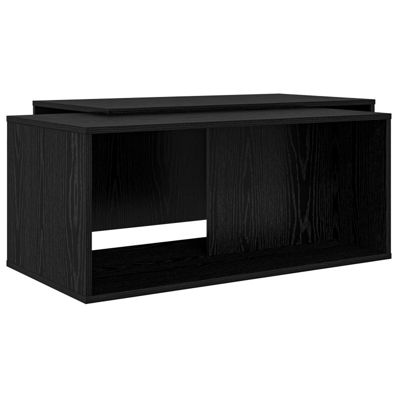 Zestaw stolików kawowych 2 pcs Czarny Dąb