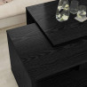 Zestaw stolików kawowych 2 pcs Czarny Dąb