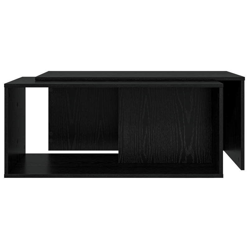 Zestaw stolików kawowych 2 pcs Czarny Dąb