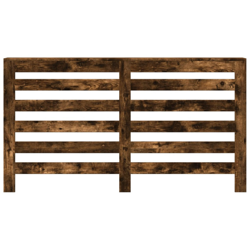 Osłona na grzejnik, przydymiony dąb, 149x20x82 cm