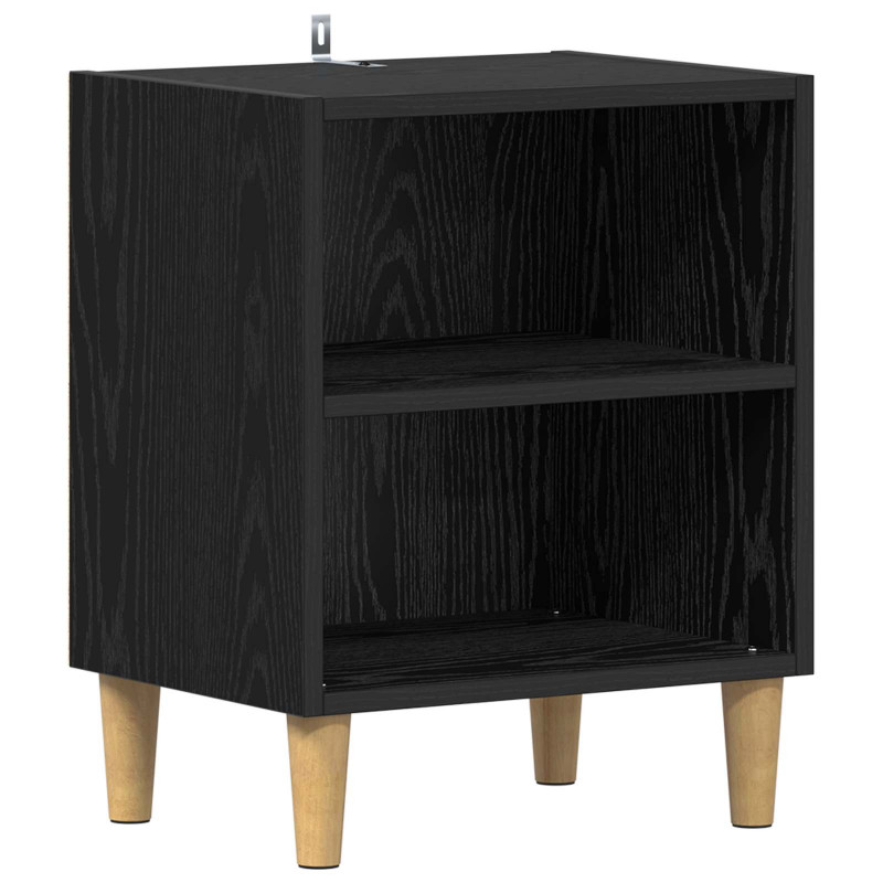 Szafka pod łóżko 2 pcs Czarny Dąb 40 x 30 x 50 cm