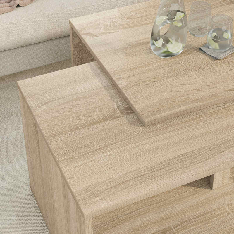 Zestaw stolików kawowych 2 pcs Dąb Sonoma